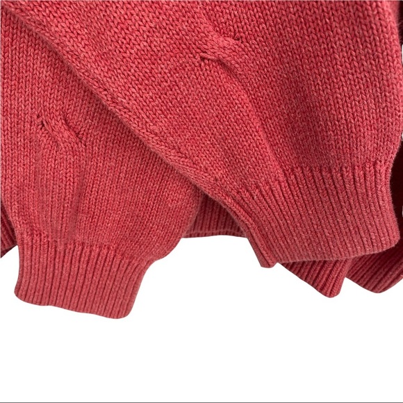 Talbots Mens Pima Cotton Crewneck Sweater Size Large Coral Orange - Picture 11 of 16